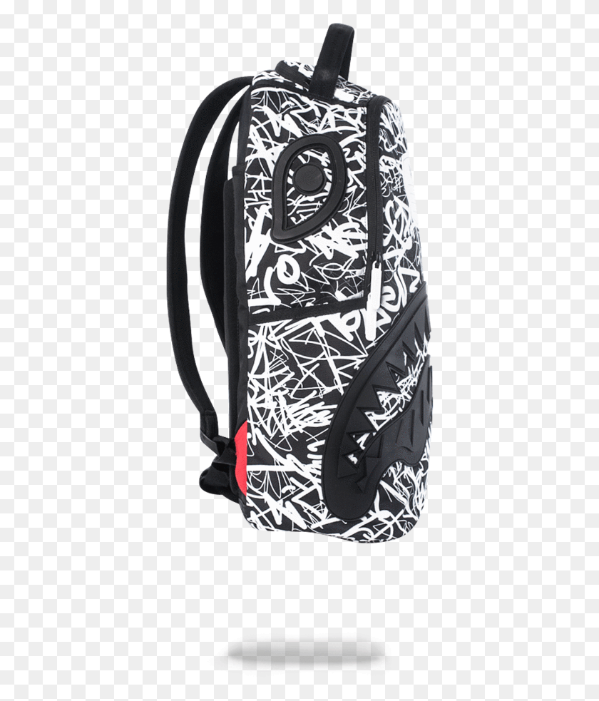 376x923 United States Purchasing Sprayground Scribble Shark Bag, Backpack HD PNG Download