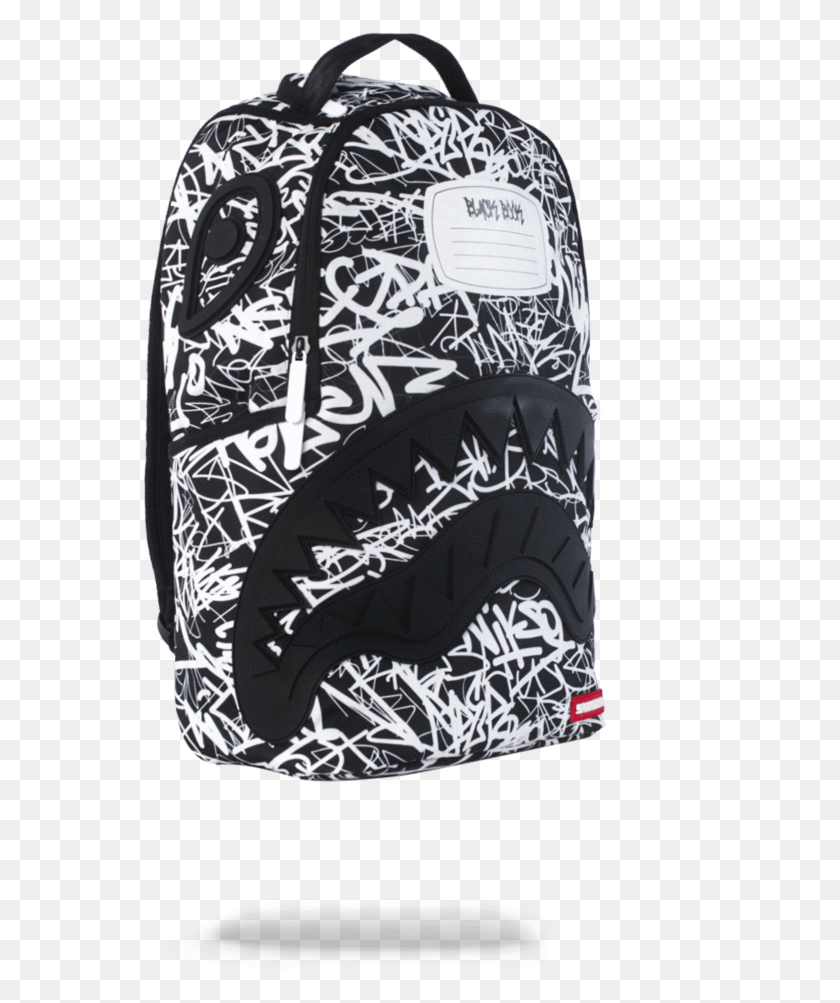 594x943 United States Purchasing Sprayground Scribble Shark Sprayground, Backpack, Bag, Clothing HD PNG Download