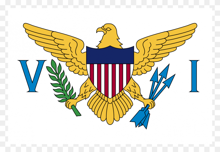 991x661 United States Virgin Islands Flag, Symbol, Emblem, Bird HD PNG Download