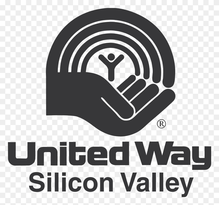 2119x1977 United Way Of Silicon Valley Logo Transparent United Way, Hand, Text, Poster HD PNG Download