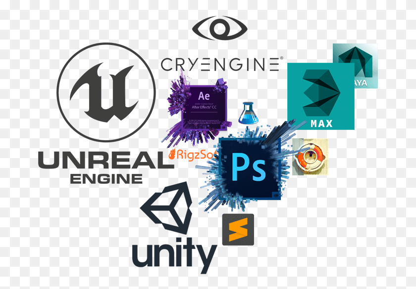 687x525 Unity Cryengine, Но I39Ve Также Работал С Проприетарным Прозрачным Логотипом Unreal Engine, Графикой, Текстом Hd Png Скачать