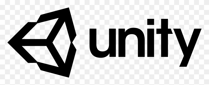 4167x1517 Descargar Png Unity Logo Unity3D Unity Logo, Word, Texto, Símbolo Hd Png