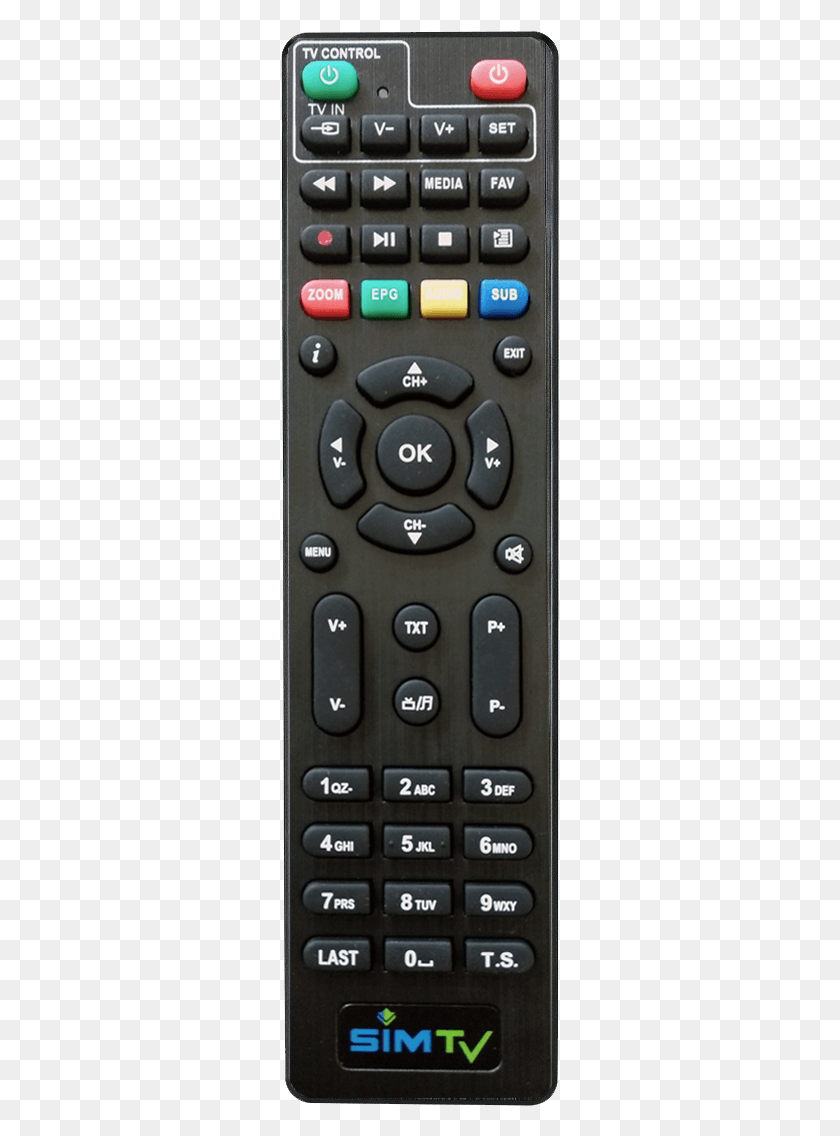 279x1076 Universal Remote Simtv Remote, Remote Control, Electronics, Computer Keyboard HD PNG Download