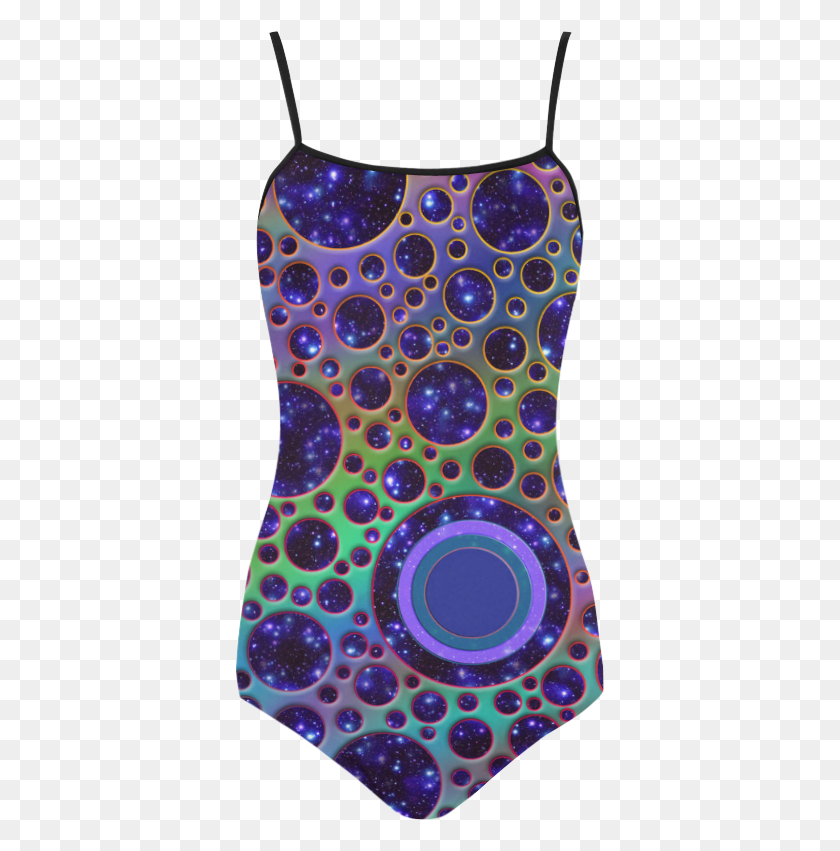 371x791 Universe Dots Grid Colored Pattern Strap Swimsuit Maillot, Ornament, Fractal, Purple HD PNG Download