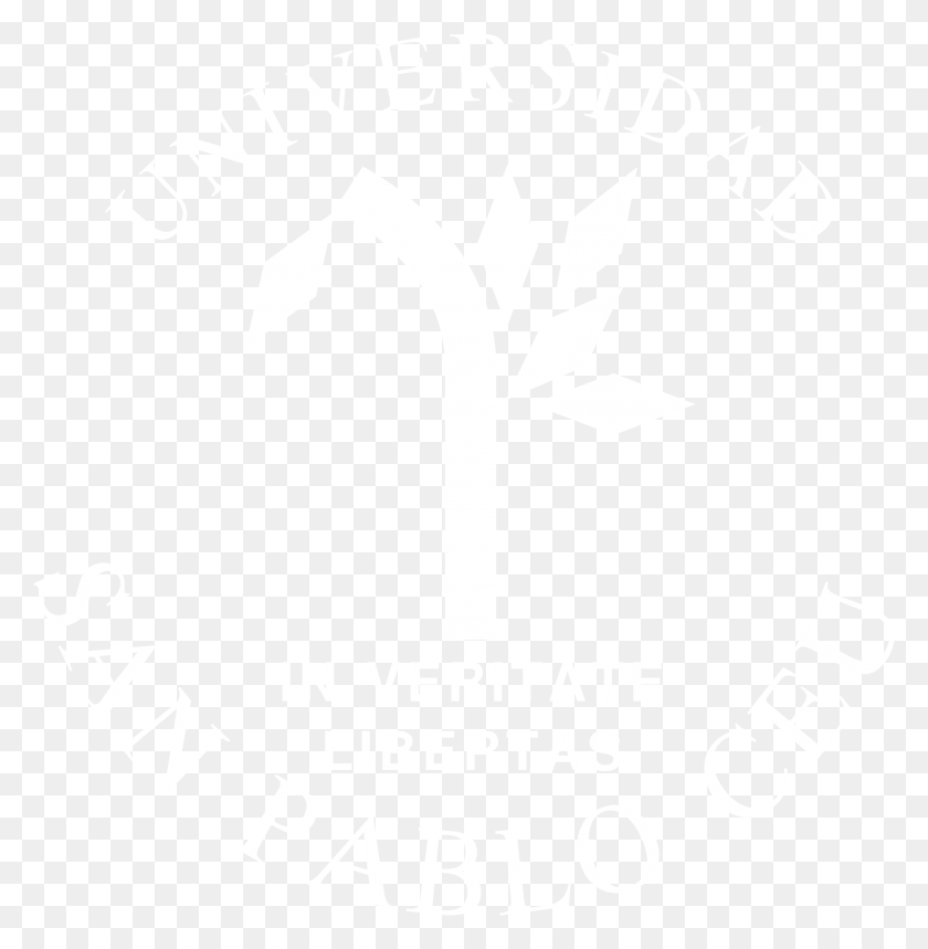 2137x2191 Логотип Universidad San Pablo Ceu Черно-Белый Логотип Sanofi Белый, Текст, Символ, Товарный Знак Hd Png Скачать