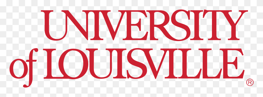 2334x752 La Universidad De Louisville, Logotipo, Cartel Transparente, Alfabeto, Texto, Word Hd Png