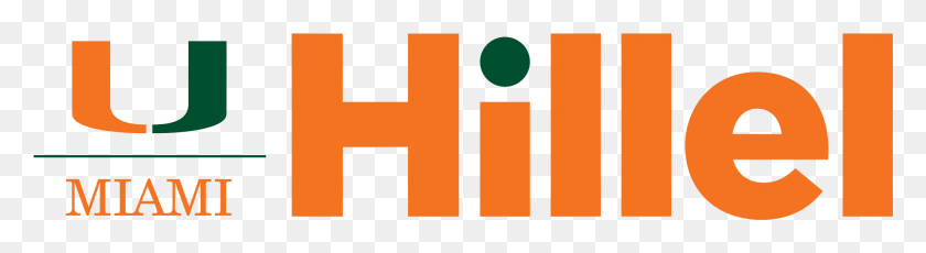1952x426 University Of Miami Hillel University Of Miami, Text, Number, Symbol HD PNG Download