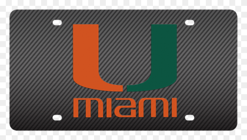 796x425 University Of Miami Hurricanes Carbon Fiber License Emblem, Alphabet, Text, Word HD PNG Download