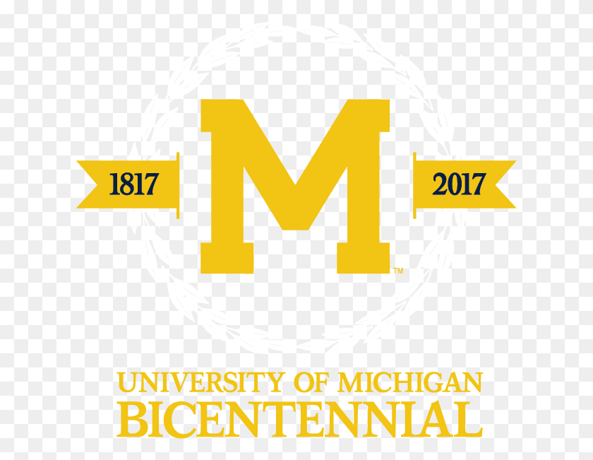 625x591 La Universidad De Michigan La Universidad De Michigan Bicentenario, Etiqueta, Texto, Papel Hd Png