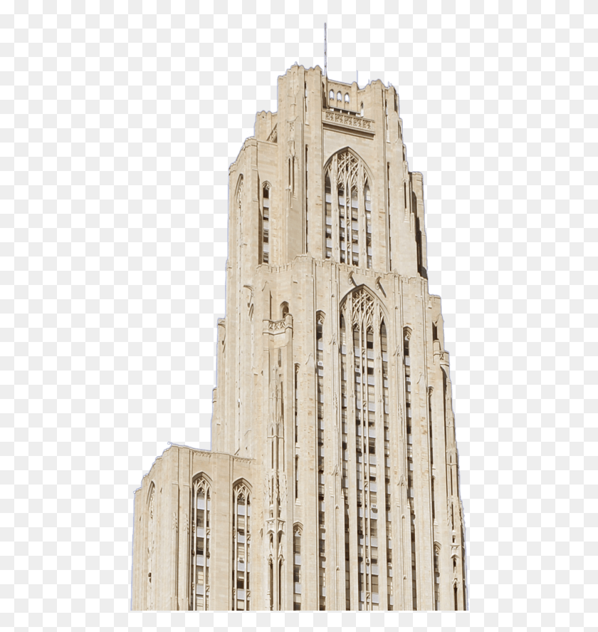 478x827 University Of Pittsburgh Cathedral Of Learning Tower Block, Spire, Architecture, Building Descargar Hd Png