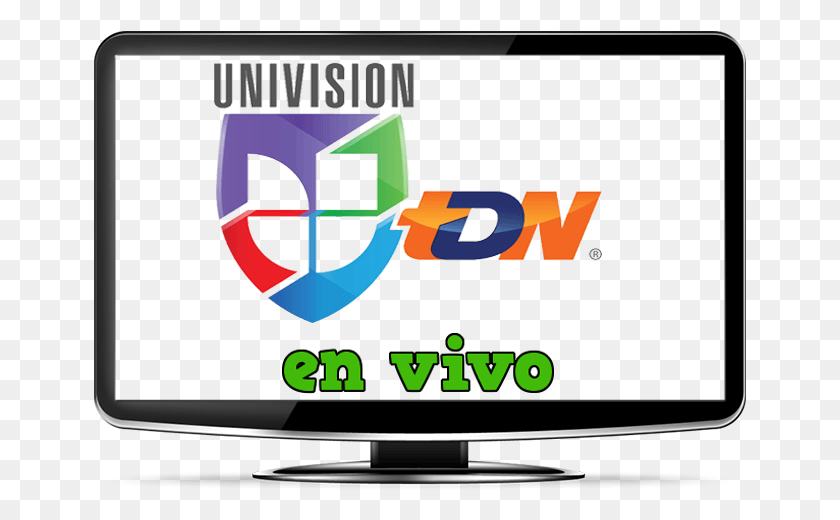 653x460 Univision En Vivo Por Internet Univision Tdn Logo, Monitor, Screen, Electronics HD PNG Download