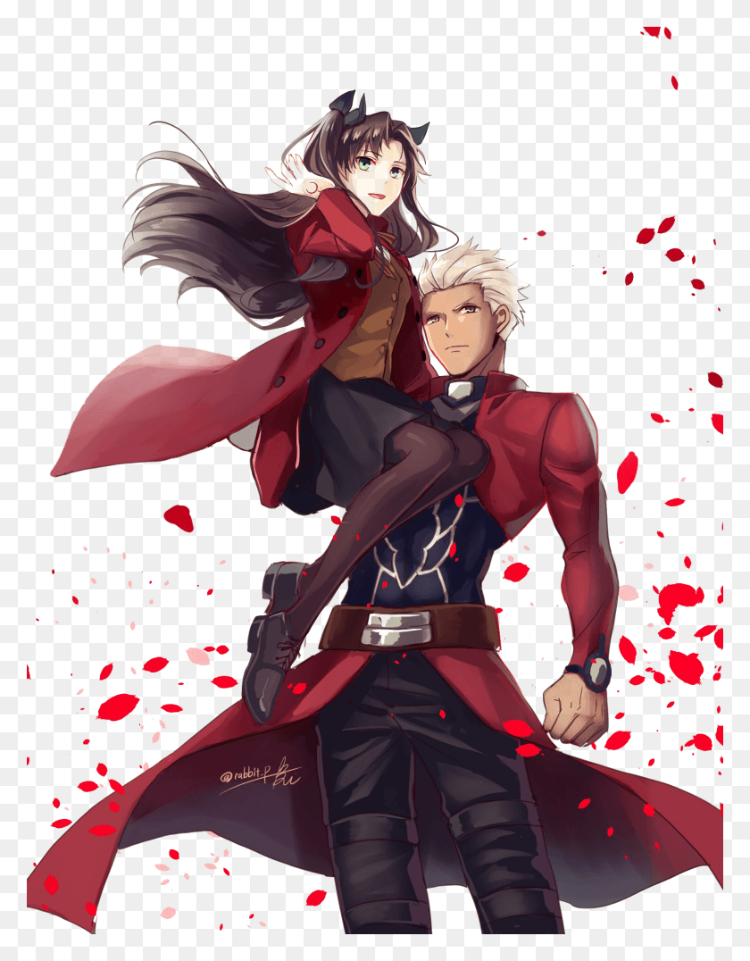 1684x2195 Unlimited Blade Works Clipart Background Archer And Rin, Manga, Comics, Book HD PNG Download