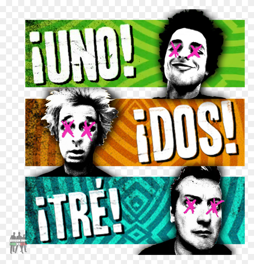 1193x1245 Uno Dos Tre Green Day Uno Dos Tre Cover, Advertisement, Poster, Collage HD PNG Download