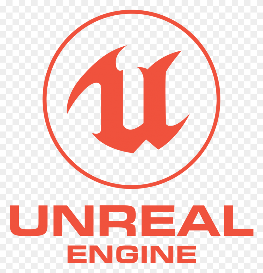 984x1025 Descargar Png Unreal Engine Logotipo Emblema, Cartel, Anuncio, Símbolo Hd Png