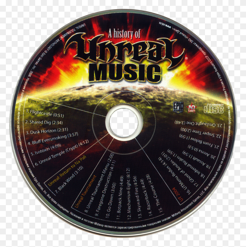 1425x1431 Unreal Tournament История Unreal Music, Диск, Dvd Hd Png Скачать