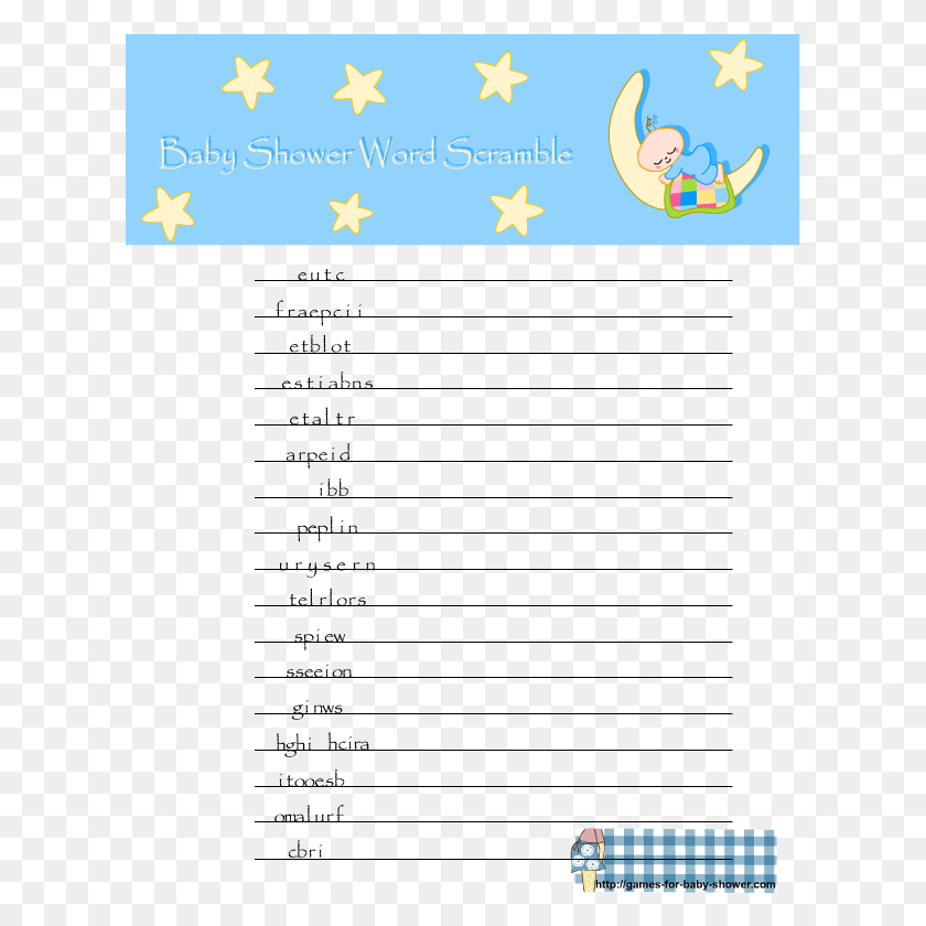 Unscramble Free Printable Baby Shower Word Scramble, Text, Outdoors, Nature HD PNG Download