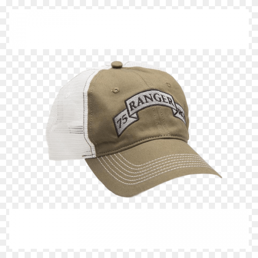 900x900 Descargar Png Sombrero De Camionero Desestructurado 75Th Ranger Od Gorra De Béisbol De Malla Verde, Ropa, Vestimenta, Gorra Hd Png