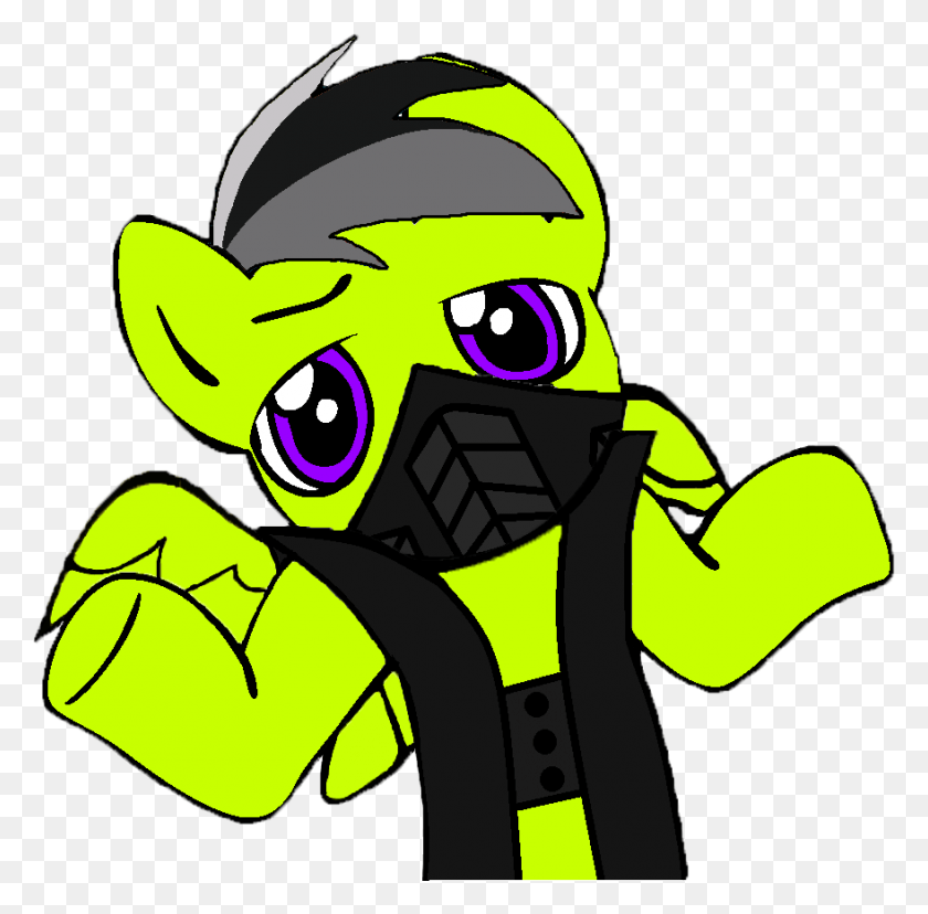 879x866 Untitled 1 Pony Shrug Template, Graphics, Hand HD PNG Download