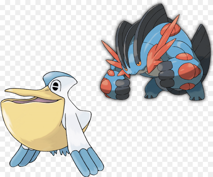 Untitled Design Pokemon Mudkip Mega Evolution, Animal, Bird, Jay, Penguin Sticker PNG