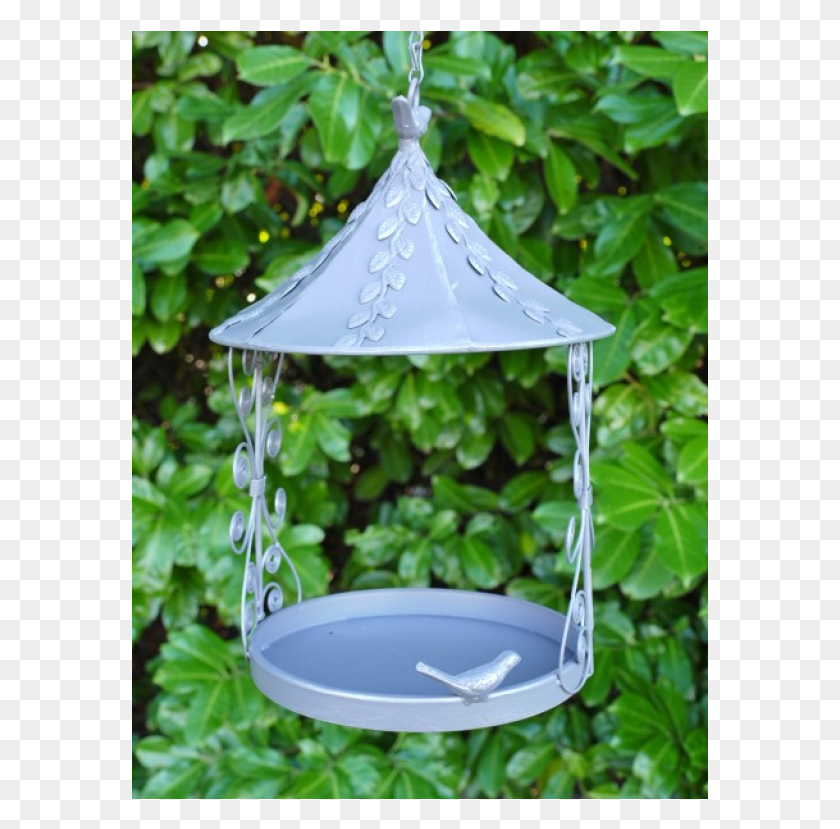 577x769 Unusual Hanging Metal Birdfeeder With Chain And Hook Landscape Lighting, Bird Feeder HD PNG Download