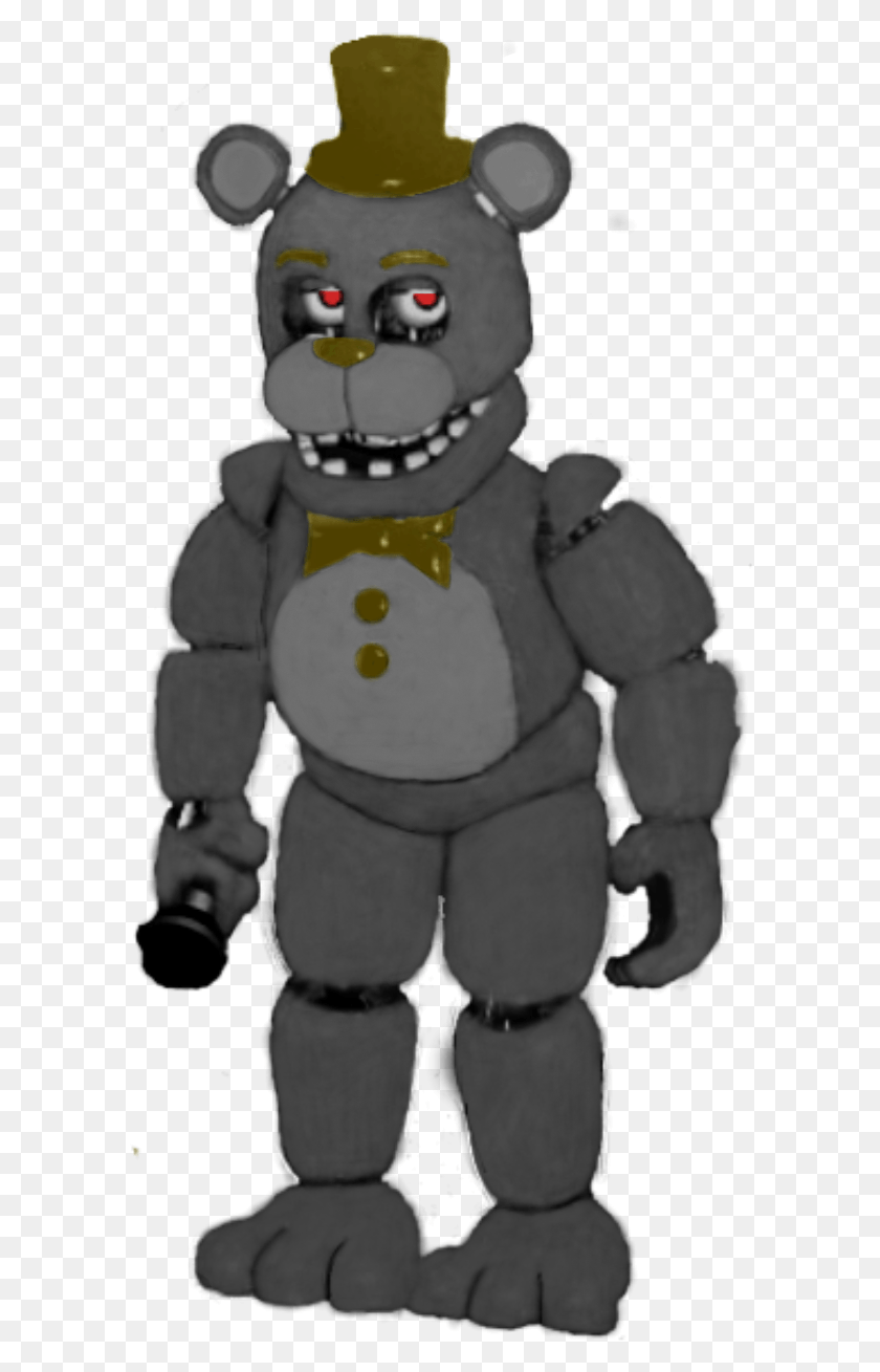 596x1249 Unwithered Nightmare Fnaf 2 Hallway Fnaf 2 Old Freddy Full Body, Nature, Outdoors, Snow HD PNG Download
