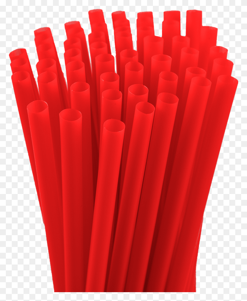 804x994 Unwrapped Jumbo Red Straws Plastic, Paper HD PNG Download