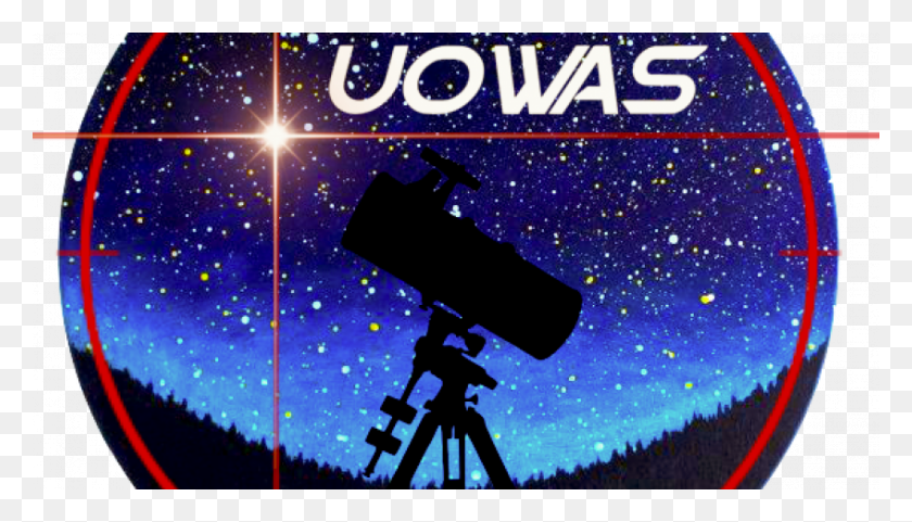 848x458 Uowas Logo Star, Telescope, Lighting, Tripod Descargar Hd Png