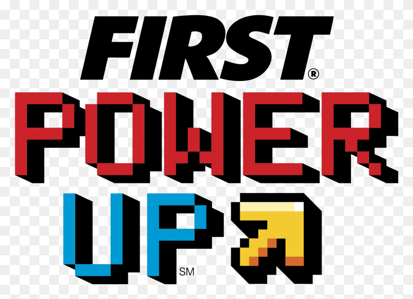 1501x1057 Up Digi Logo First Robotics Power Up, Text, First Aid, Pac Man HD PNG Download