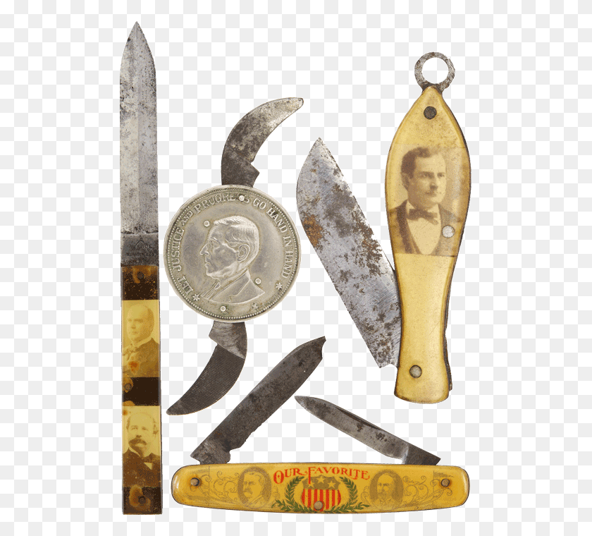 500x700 Up For Some Presidential And Campaign Knives Throwing Knife, Weapon, Weaponry, Bronze HD PNG Download