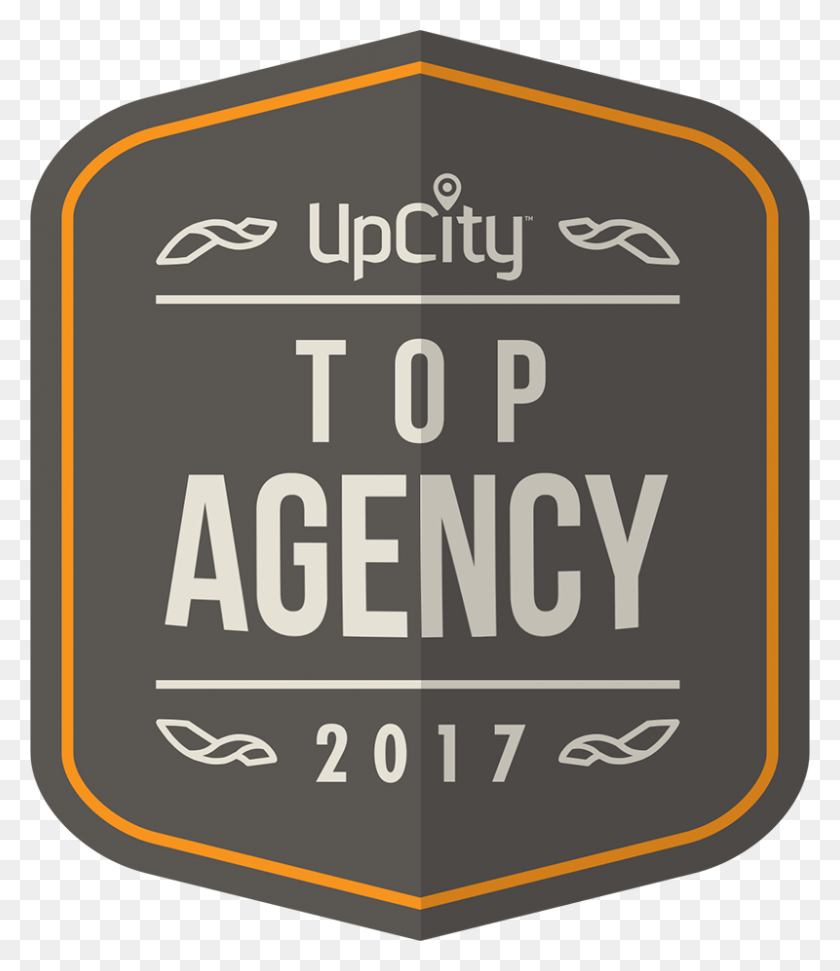 800x935 Upcity Top Website Design Agency 2017 Значок Top Agency Logo, Текст, Этикетка, Word Hd Png Скачать