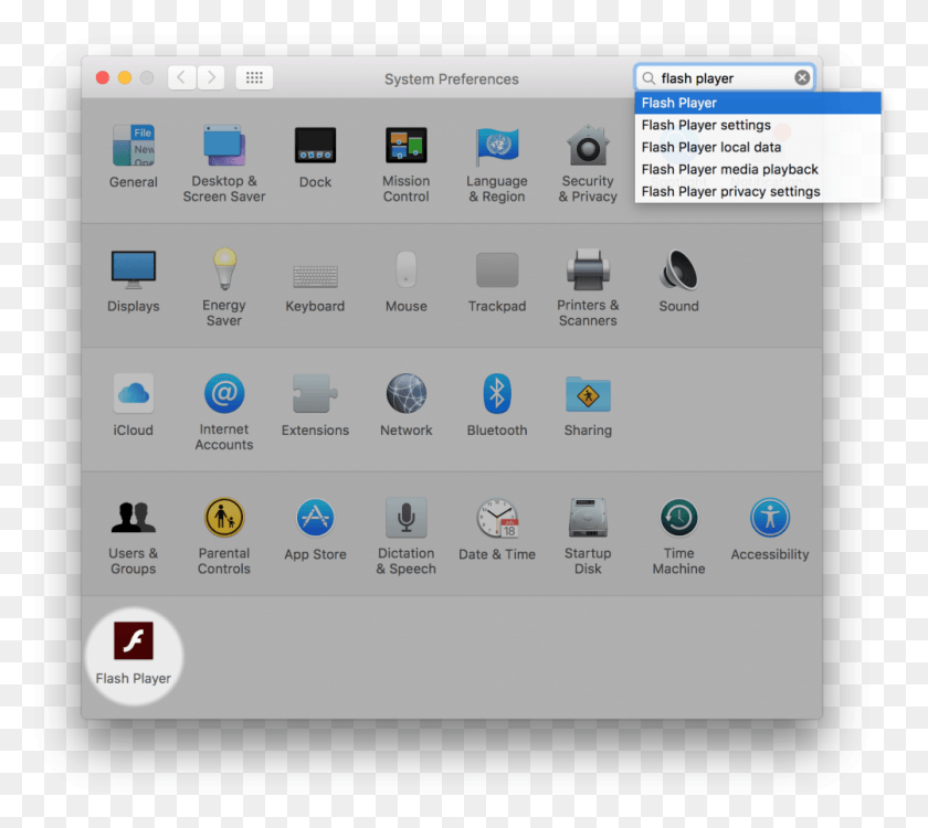 1002x887 Update Adobe Flash Player Icon In System Preferences Verr Vm Driver Not Installed Mac, Word, Electronics, Text HD PNG Download