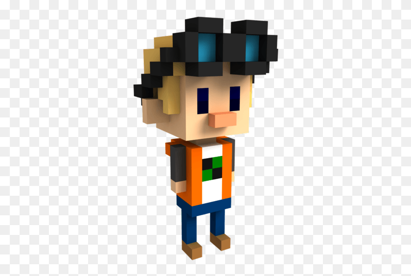 302x504 Updated My Voxel Character To Look More Like My Minecraft Voxel Character, Toy HD PNG Download