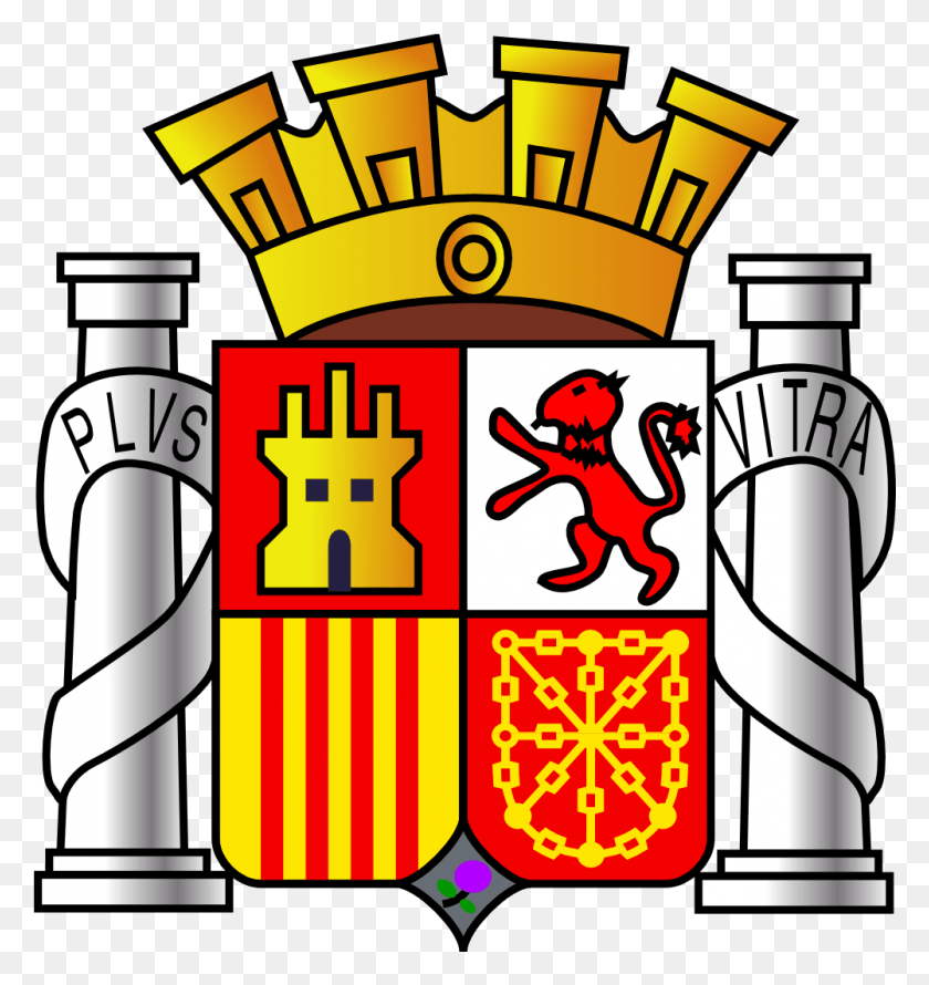 1001x1066 Upload Wikimedia Org Coat Of Arms Spanish Flag, Text, Symbol, Logo HD PNG Download