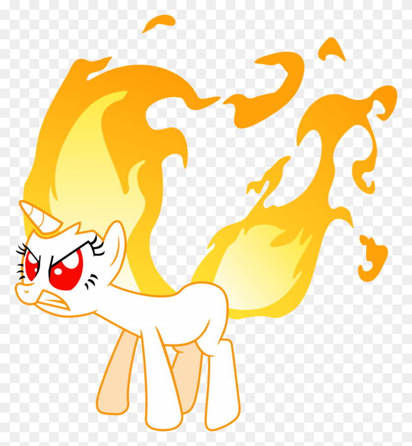 900x979 Uploaded Mlp Twilight Rage, Fire, Light, Flame HD PNG Download