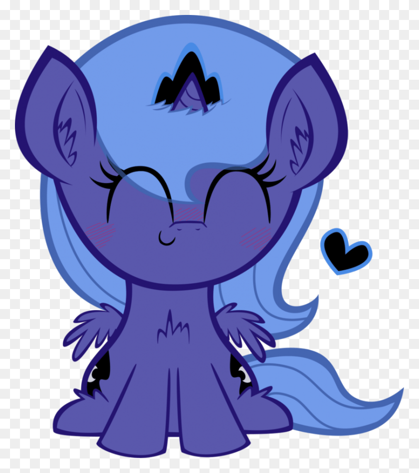 837x955 Uploaded My Little Pony Luna Baby, Animal, Mammal HD PNG Download