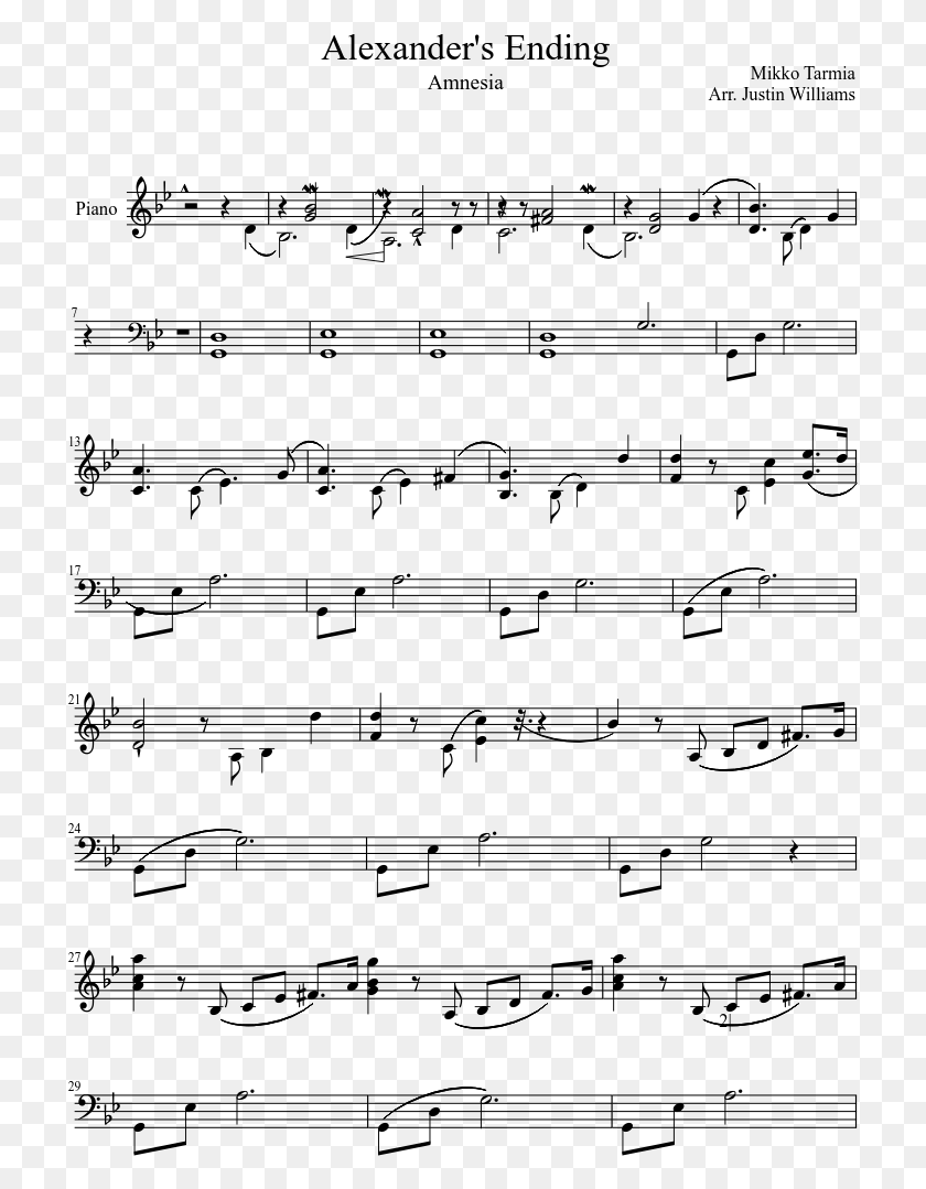 717x1019 Uploaded On May 4 Sheet Music, Gray, World Of Warcraft HD PNG Download