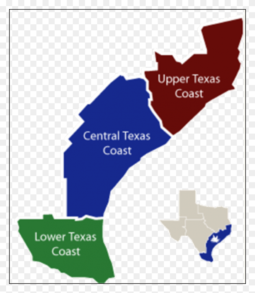 878x1019 Upper Coast Sites Texas Gulf Coast Plains Industries, Map, Diagram, Plot HD PNG Download