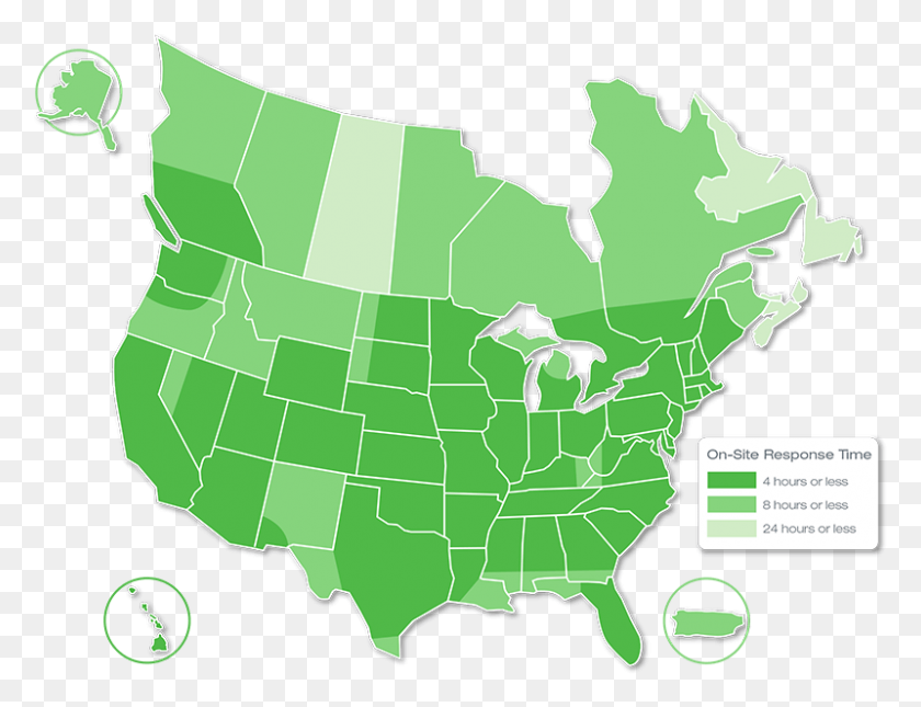 800x601 Descargar Png / Mapa De Servicio De Emergencia De Ups, Canadá, Estados Unidos, Svg, Mapa, Atlas Hd Png