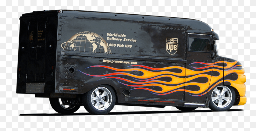 1654x786 Ups Truck Ups Truck, Tire, Bus, Vehicle HD PNG Download