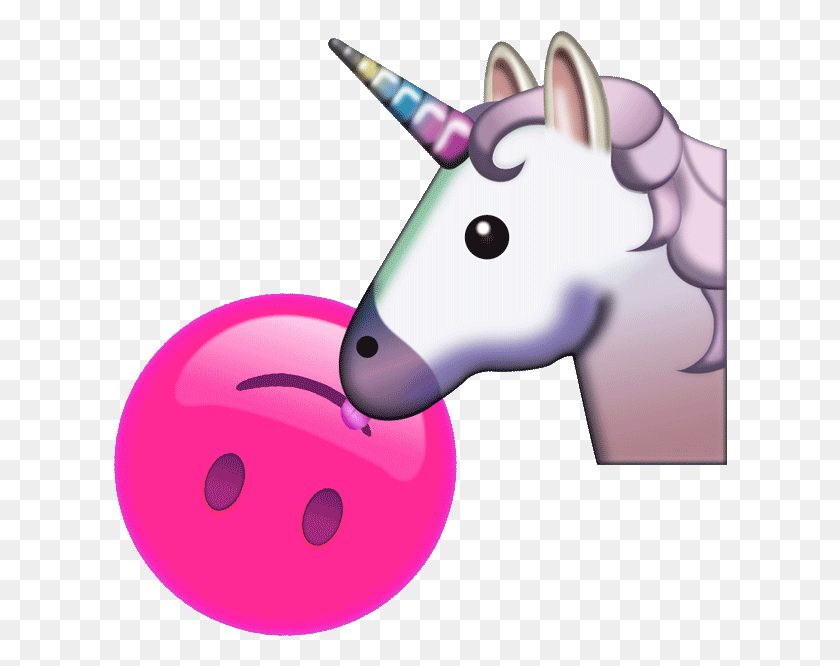 614x606 Upside Down Love Sticker By Jess Mac For Ios Amp Android Unicorn Emoji Gif, Toy, Bowling, Ball HD PNG Download