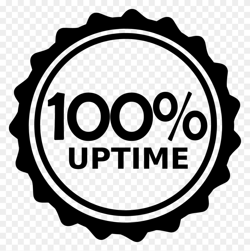 1429x1431 Uptime Guarantee Photos 100 Uptime, Label, Text, Machine HD PNG Download