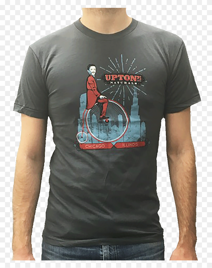 755x1001 Upton In Chicago T Shirt Racing Bicycle, Clothing, Apparel, T-shirt HD PNG Download