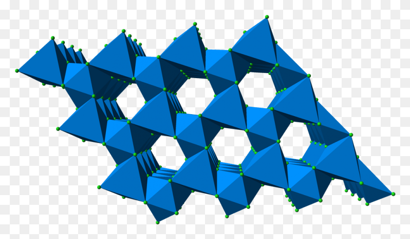 1001x552 Uranium Chloride 3d Polyhedra 1100x651 Triangle, Sphere, Diamond, Gemstone HD PNG Download