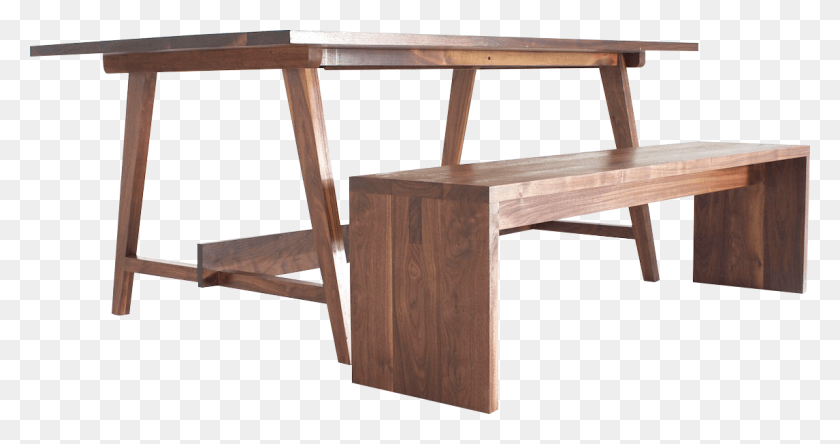 1146x565 Urban Table In American Ash Wood Writing Desk, Furniture, Chair, Tabletop HD PNG Download