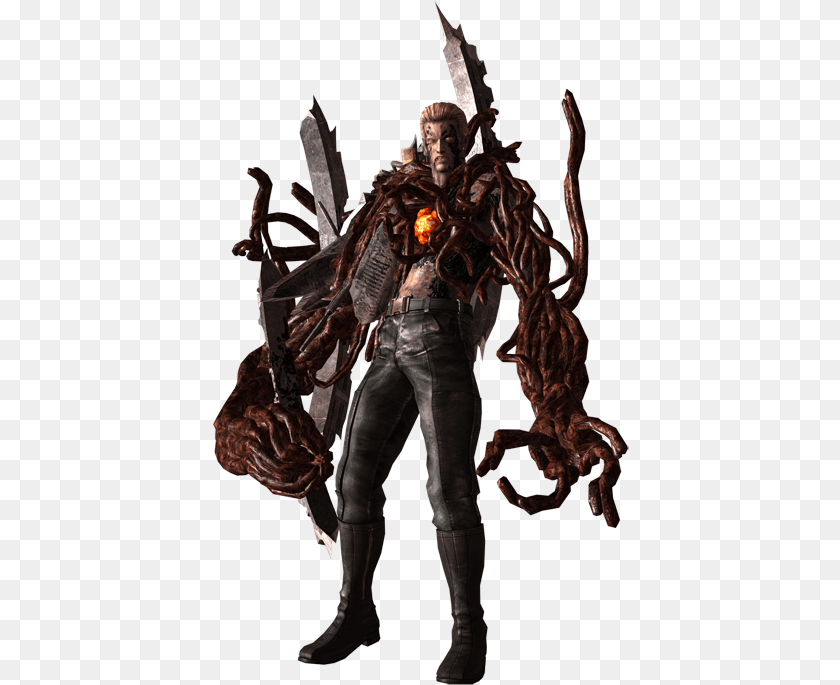 417x685 Uro Wesker Resident Evil Wesker Uroboros, Adult, Clothing, Costume, Male Transparent PNG