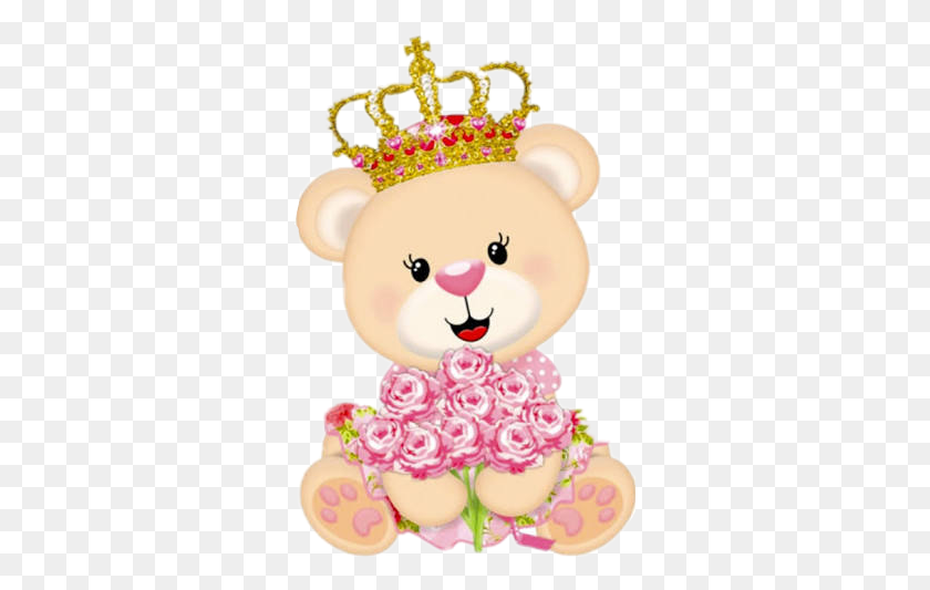 308x473 Ursa Princesa Ursinha Princesa E Ursinho Principe, Cupcake, Crema, Pastel Hd Png