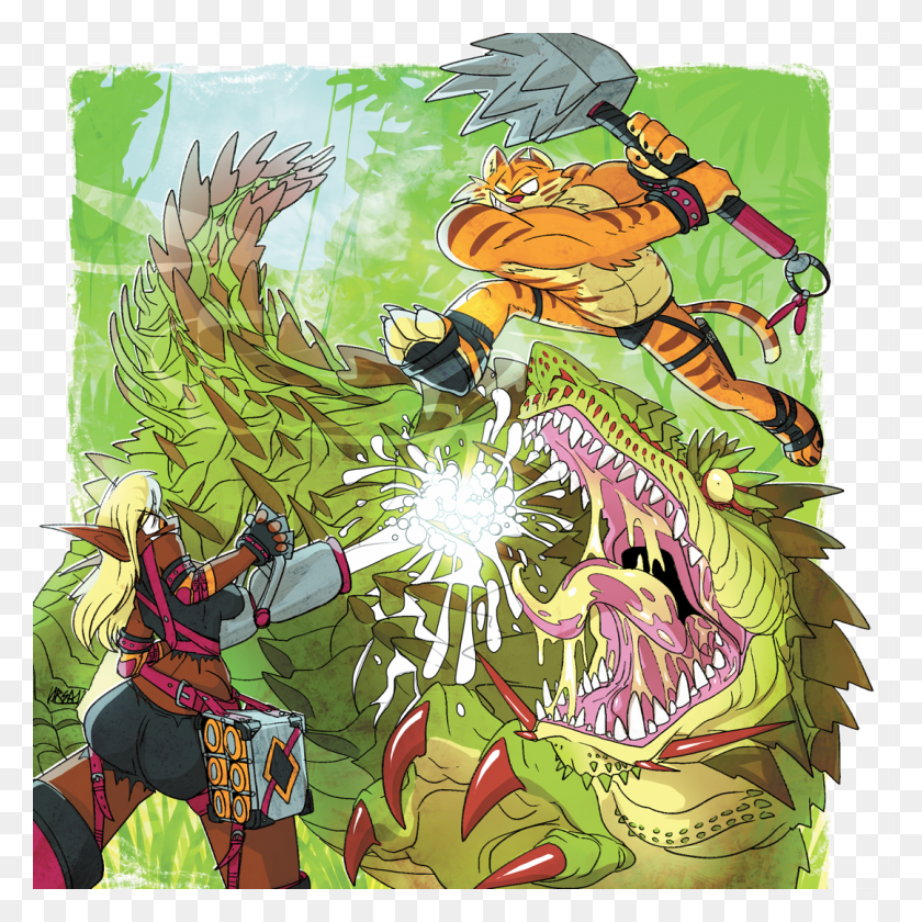 1080x1080 Ursa Rigor Monster Takedown Cartoon, Comics, Book, Person HD PNG Download
