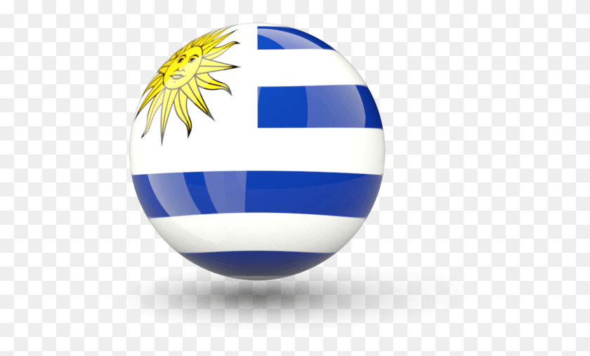515x447 Uruguay Flag Icon, Sphere, Balloon, Ball HD PNG Download