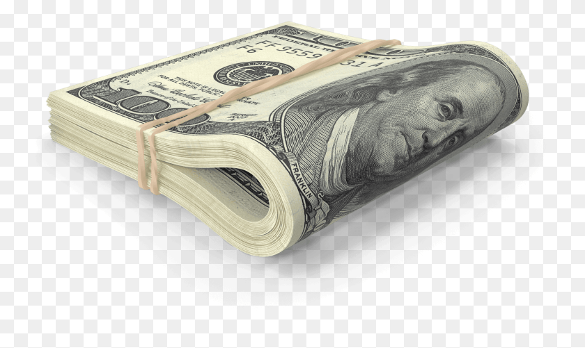 1889x1069 Us 100 Dollar Bill Folded One Dollar Bills, Money, Text HD PNG Download