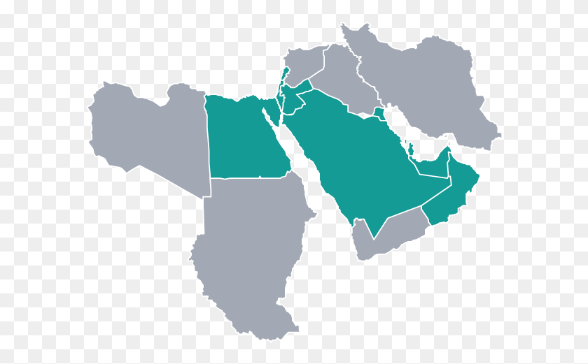 596x461 Союзники Сша На Ближнем Востоке 2017, Карта, Диаграмма, Участок Hd Png Скачать